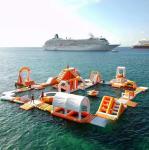 Hot Welding Inflatable Water Park Customized Size