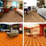 4m Star Hotel Nylon Polyester Carpet Pastel Color Printed Feature