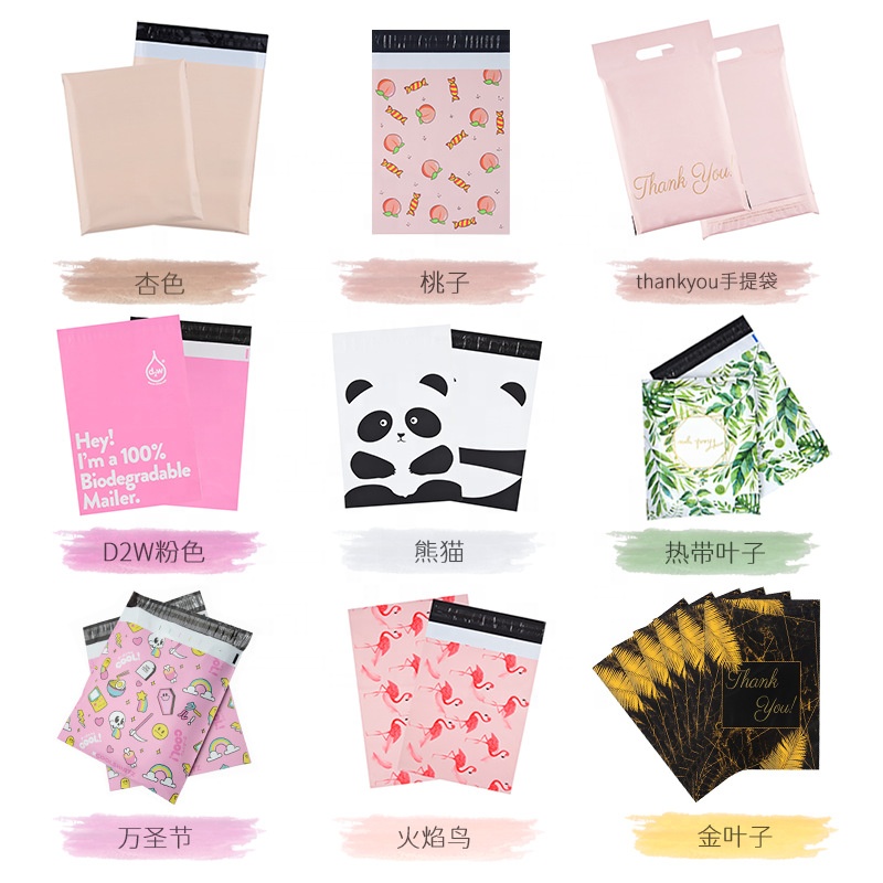 Parcel Delivery Plastic Poly Bag PE Material Structure Customized Logo