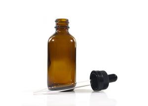 Quality 3ml 5ml 10ml Glass Empty Amber Dropper Bottles For Chemical / Cosmetic wholesale