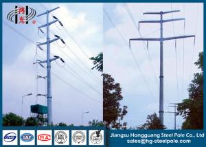 Quality Overlap / Flangeconnection Tapered galvanized Steel Poles 2mm - 6mm wholesale