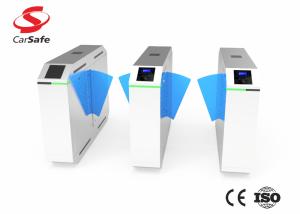 Quality Slim Pedestrian Turnstile Gate Fast Retractable Flap Barrier 0.5S - 1.0S wholesale