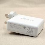 ABS PC Fireproof Foldable 100W USB C Pd Travel Adapter
