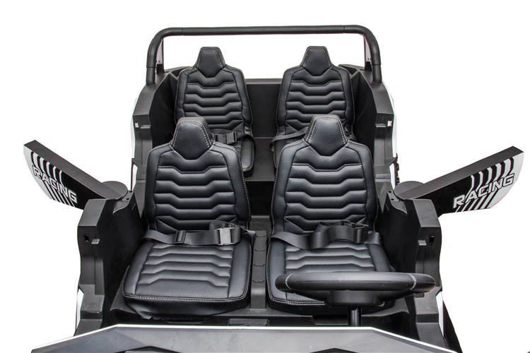 Remote Control 24v UTV 4 Seater Ride On Cars for Adults and Kids in Red Pink Color