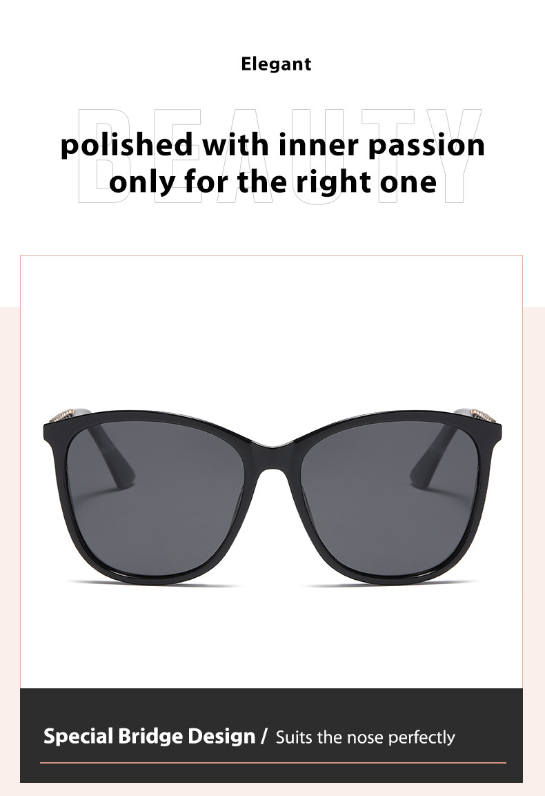 Women'S Large Metal Sunglasses Anti Ultraviolet Anti Reflective CE