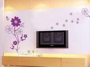 Quality Designer Large Decoration Wall Flower Stickers G233 / Floral Wall Stickers wholesale