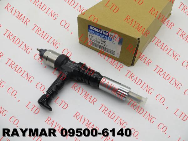 DENSO Genuine common rail fuel injector 095000-6140 for KOMATSU SAA6D140E-5 6261