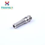 Spiral Metal M12 - M30 Nickel Plated Brass Cable Gland With Anti Bending Spring