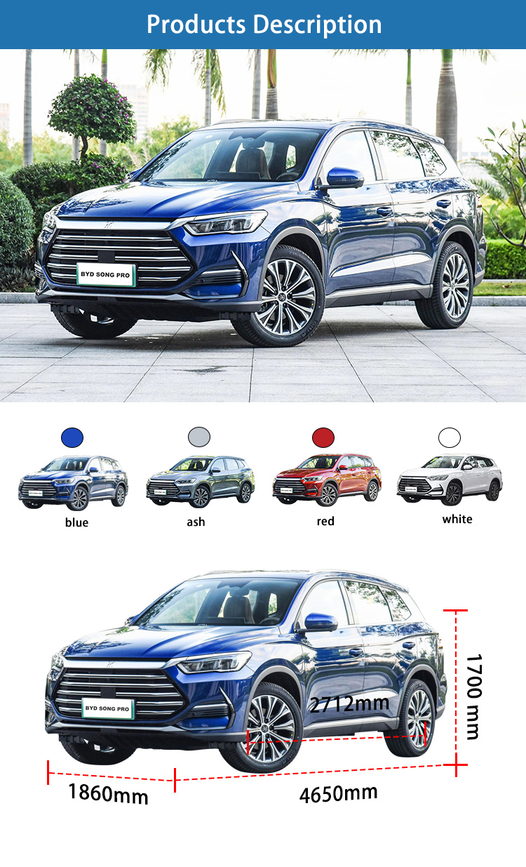 New Energy Vehicles EV BYD Song Pro Electric Car SUV Hybrid DM-I