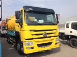 10 Wheels Sewage Cleaning Truck 16000L Sewage Suction Truck With Tank Liftable