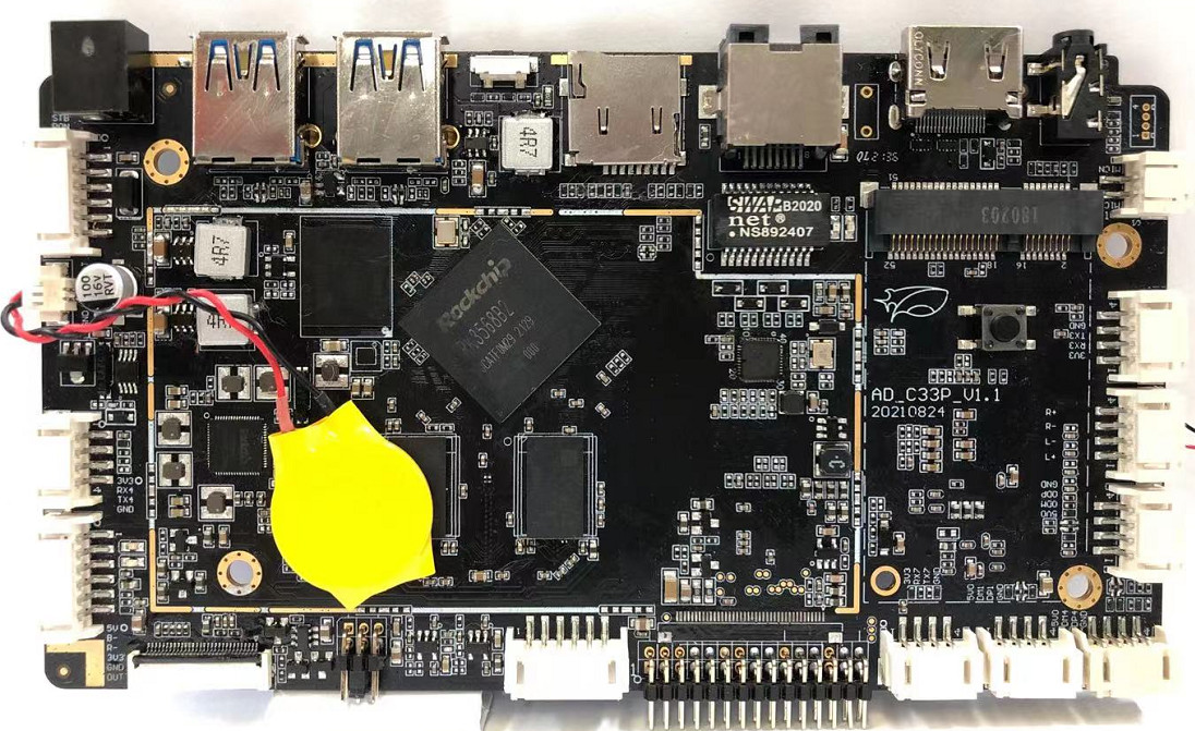 MIPI HD Embedded System Board RK3568 LVDS EDP 4G WIFI BT LAN Networks