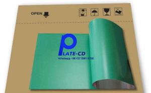 Quality green / blue finish CTCP Plate Aluminum UV CTP Plate 0.15-0.3mm thickness wholesale