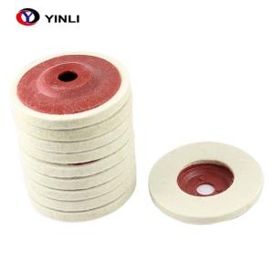 Quality OEM Welcome Wool Felt Wheel Felt Polishing Flap Disc 4 Inch For Mirror Polishing wholesale
