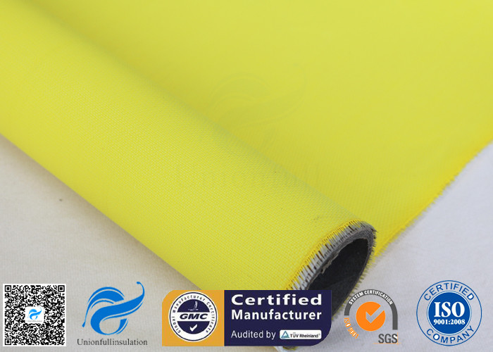 Yellow High Temperature Lightweight Fiberglass Cloth For Waterproofing 530gsm 127cm