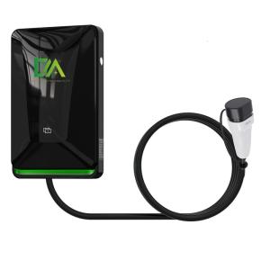 Quality 32A Black Wall-Mounted AC Mobile Charging Station 22KW Smart Electric Vehicle Home Charger wholesale