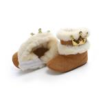 2019 winter Faux suede crowm Outdoor walking Princess toddler baby girl boots