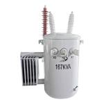 167Kva Single Phase Pole Mounted Transformer Oil immersed 34500GrdY/19920