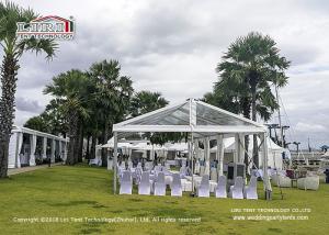 Quality White Windproof Double Decker Tents 10X10m or 200 people for Lounge And Event wholesale