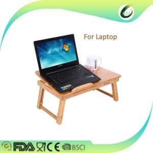 Quality Bamboo laptop desk adjustable breakfast serving bed tray wholesale