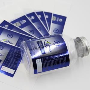 Quality PET Bopp Biological Bottle Metallic Foil Labels Stickers wholesale