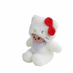 Anti Fading Dirt Resistant 20cm Hooded Plush Doll Toy