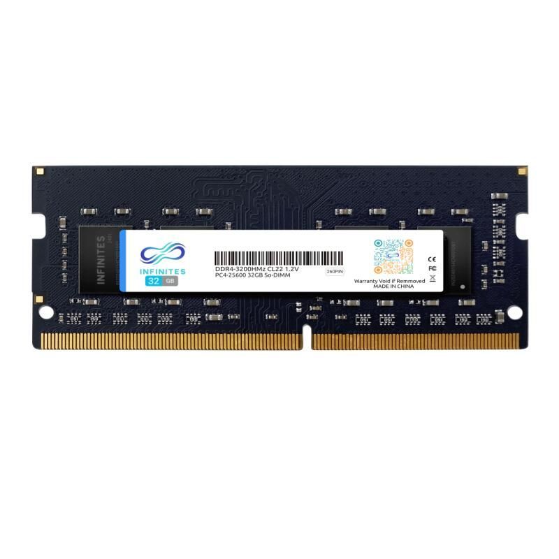 DDR4 260pin 32GB 3200MHz SODIMM PC-25600 1.2V Non Ecc Gen 4 Memory Consumer Garde Memory Module Xmp2.0 Is Supported