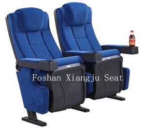 Quality 580MM Width Molded Foam Movie Theater Chairs Leather / Fabric Automatic Soft Return wholesale