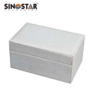 Quality Screen Printing Leather Jewelry Box Customized With Velvet / Paper / Leather Inner wholesale