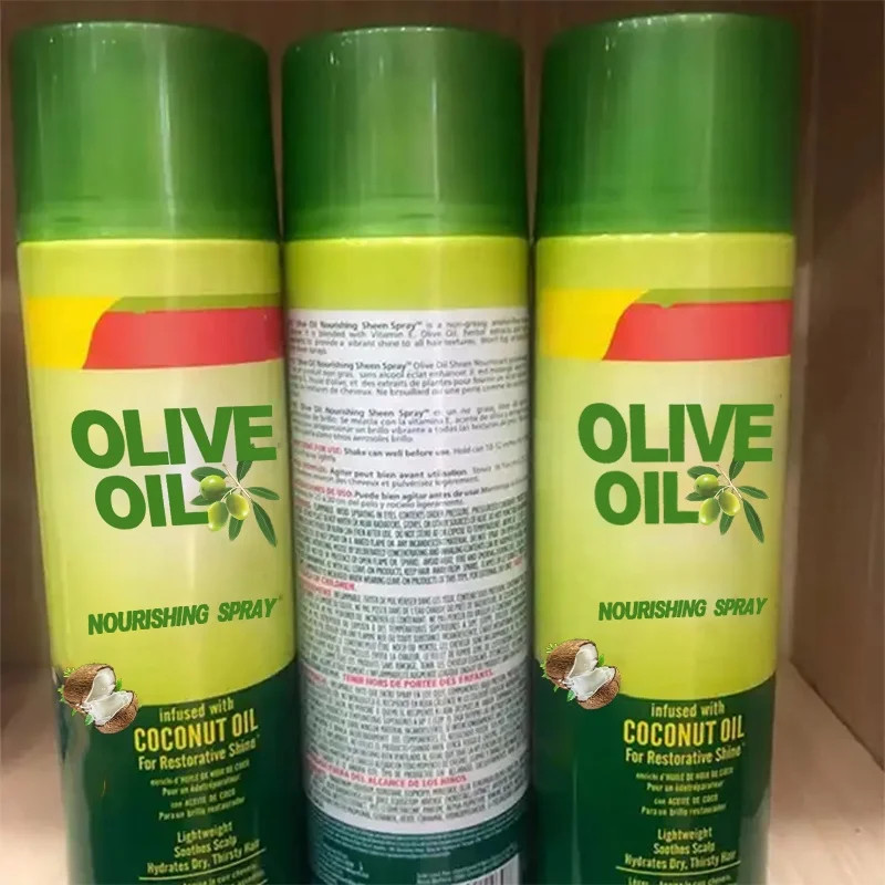Olive Oil Hair Spray Fiber Holding Heat Protectant Spray For Hair Organic Olive Hair Oil Nourishing Sheen Spray