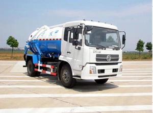 Quality Large Capacity Vacuum Sewage Suction Truck , 10cbm Fecal Suction Truck wholesale