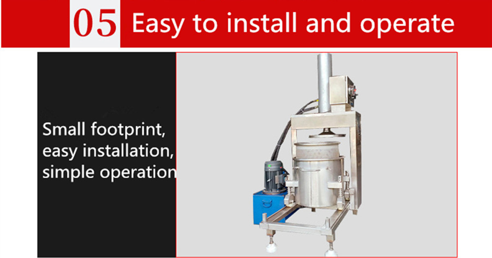 Commercial Hydraulic Cold Press Juicer with 50-500T Cylinder Pressure 1650*942*2270mm