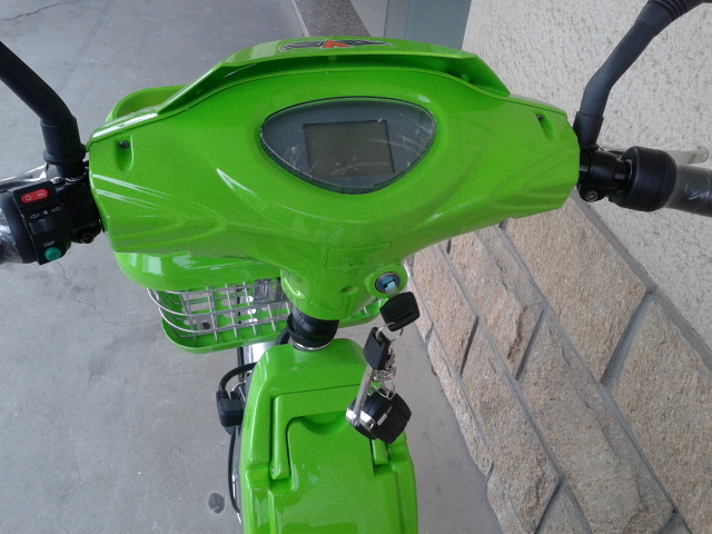 Single Speed 12AH 48V Battery Electric Bike With Steel Suspension Front Fork