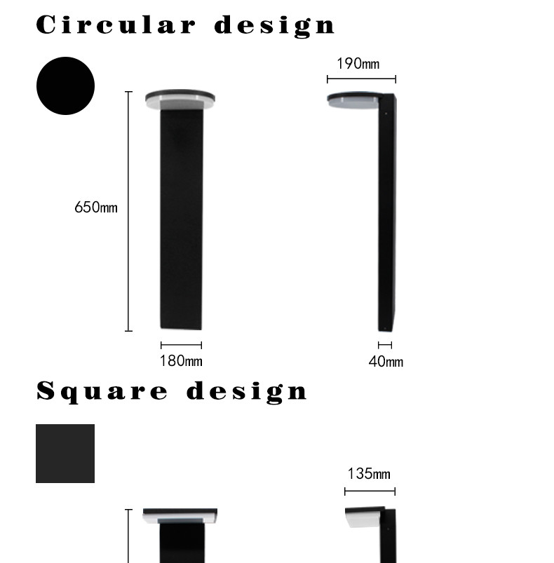 Square 12W Lamp Beads 3000k 6500K 180x650mm