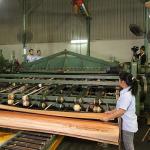 Customized American Natural Oak Wood Veneer Quarter Cut / Straight Grain Dyed
