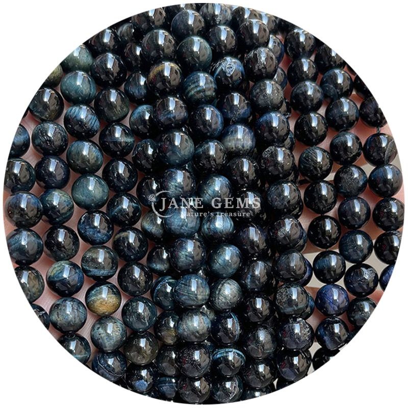 Gender-Neutral Crystal Bead Stone 8mm Tiger Eye Round Beads for Jewelry Making