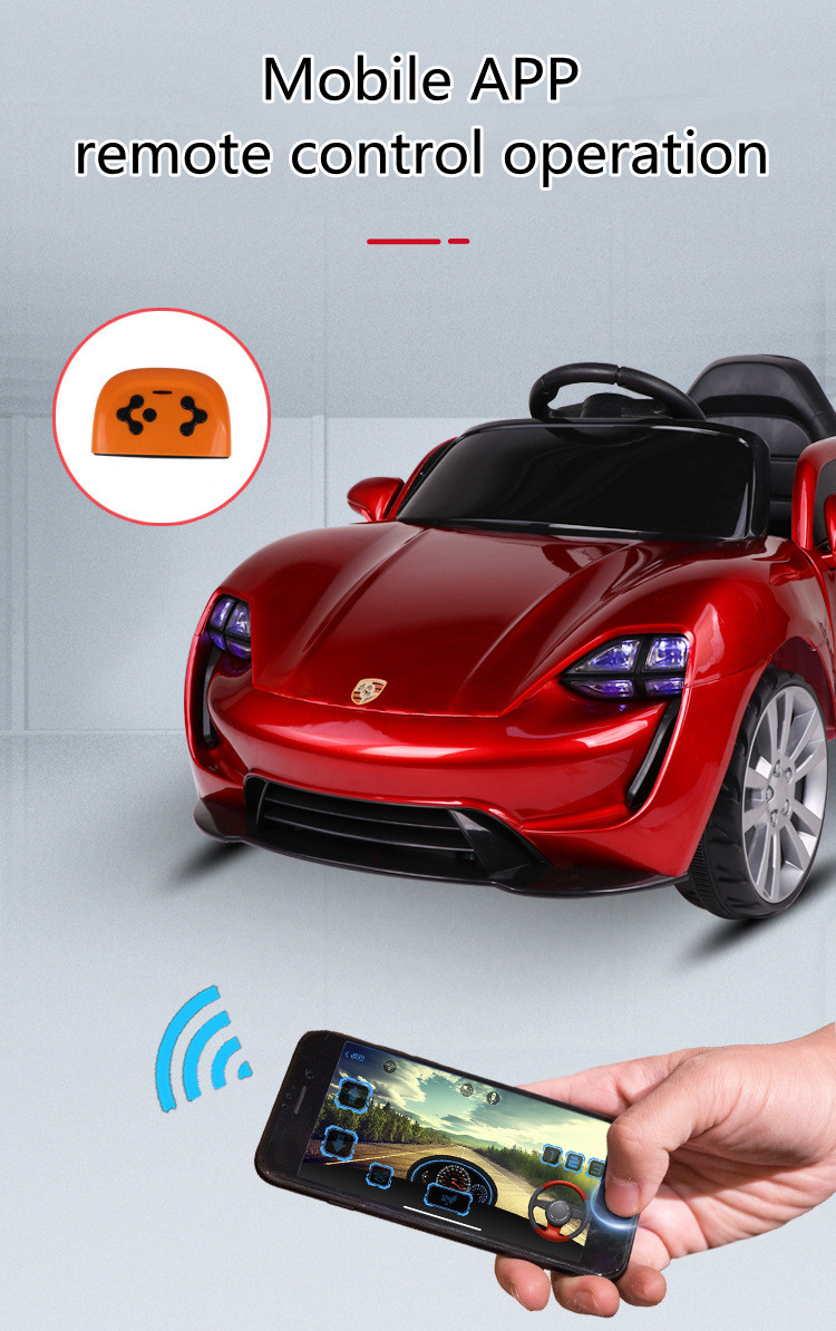 Plastic Kids Ride On Electric Car with Remote Control 3-6 Years Age 6V4.0AH*2 Battery