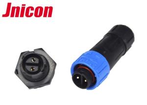 Quality Outdoor Waterproof Circular Connector IP67 2 Pin Push Locking Nylon Material wholesale