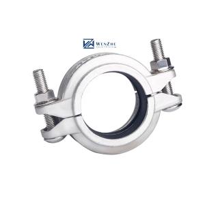 Quality Forged Stainless Steel 304 316 316L High Pressure Grooved Tube Joint Clamp 1&quot;-4&quot; DN25-DN100 wholesale