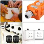 Electrical Cable Glands Plastic Joints Waterproof Connectors for Junction Box