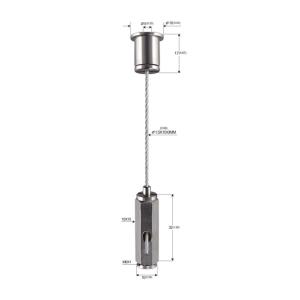 Quality Hexagon Brass Material Gripper 10*32mm Wire Hanging Display Systems YW86468 wholesale