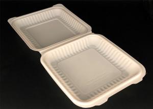 Quality Wheat straw pulp based biodegradable disposable fast food packaging box wholesale