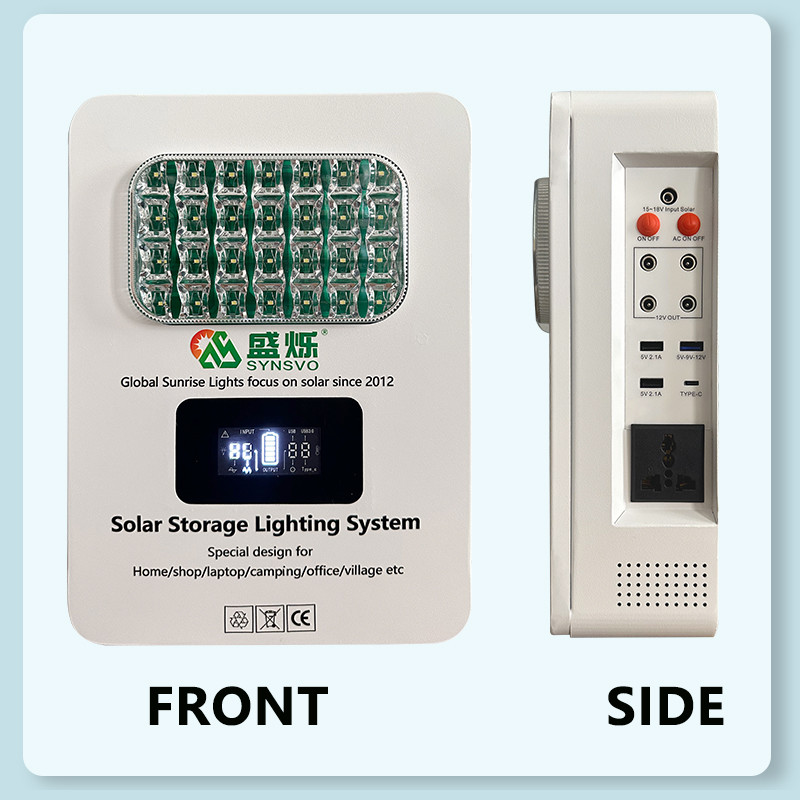 CE Certified Solar Panel Energy System with 16V 12.5AH (15*2600Mah) Battery 6W*3PCS LED Bulb