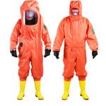 Disposable PVC XL Hazmat Chemical Refusal Suit Conjoined
