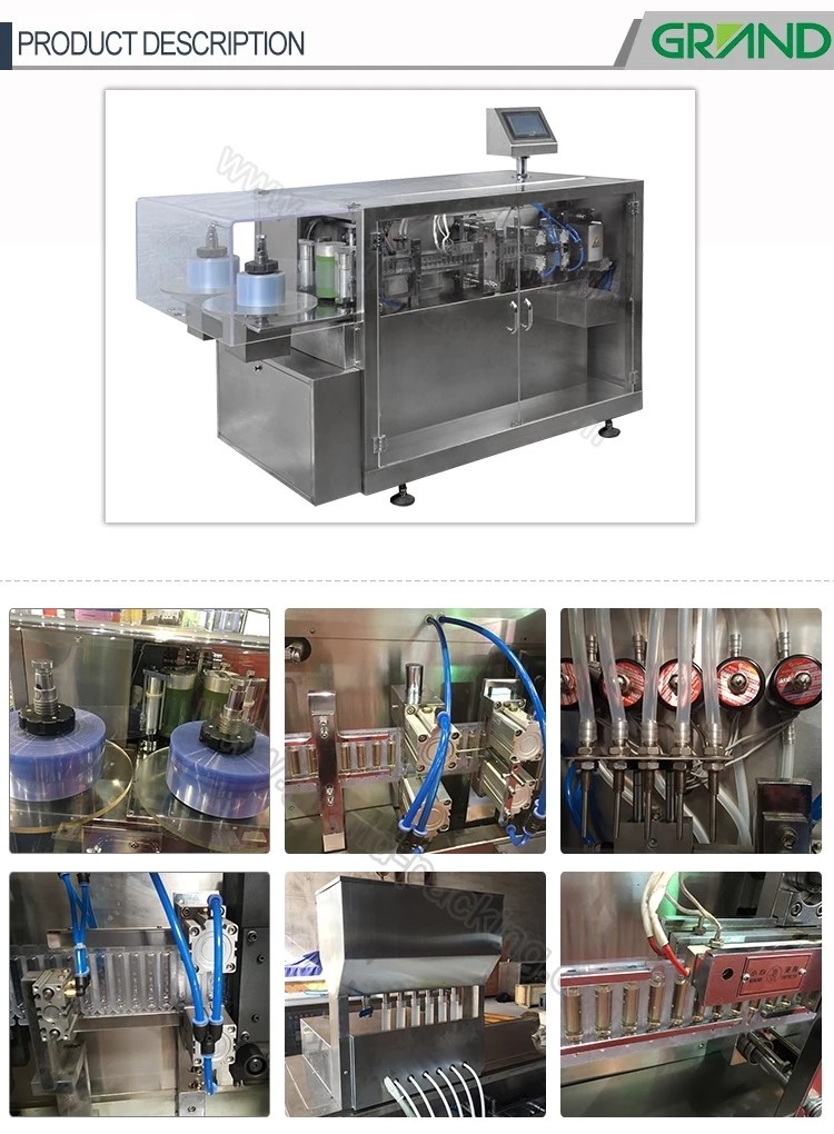 GGS-118 P2 Automatic plastic ampoule liquid filling sealing packing machine