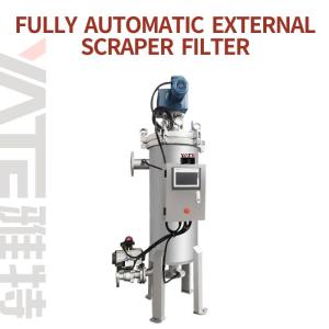 Self Cleaning SS Micron Filter Housing Metal Wadge Screen Filter For High Viscosity Liquid