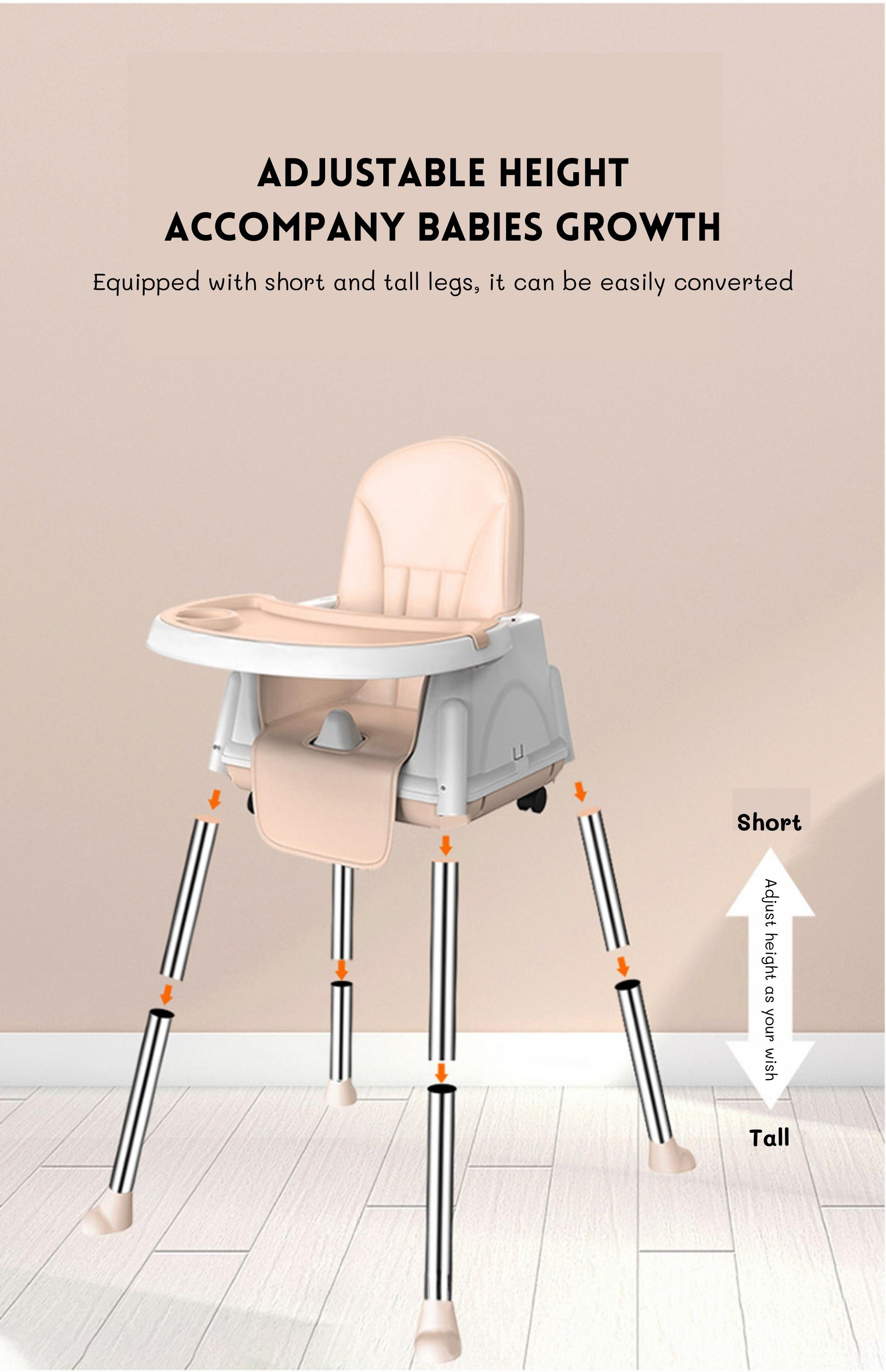 Soft Comfortable Baby Dining Chair Adjustable Size 92*65*65cm For Bedroom Feeding