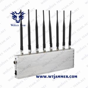 Quality GSM 3G 4G GPS WiFi Lojack 8 Bands 18W 40m Mobile Phone Jammer wholesale