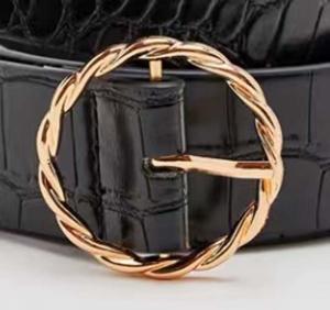 Quality Circle Chain Pin Buckle Double O Ring Metal Accessories For Ladies Belt Shoes Bags Garments wholesale