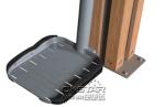 wooden street lamp outdoor fitness equipment surfboard
