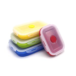 Quality 350ml Microwavable Collapsible Silicone Lunch Box wholesale